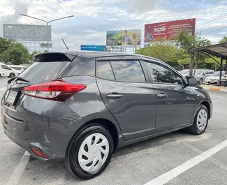 Toyota Yaris Ativ 2023 car hire in Thailand, featuring ✓ Petrol fuel and 92 horsepower ➤ Starting from 800 THB per day.