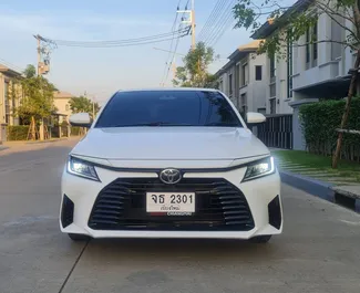Car Hire Toyota Yaris Ativ #8173 Automatic at Bangkok Don Muang Airport, equipped with 1.6L engine ➤ From Kasam in Thailand.