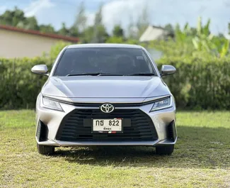 Toyota Yaris Ativ 2022 car hire in Thailand, featuring ✓ Petrol fuel and  horsepower ➤ Starting from 700 THB per day.