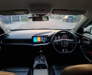 Interior of MG 5/GT for hire in Thailand. A Great 5-seater car with a Automatic transmission.