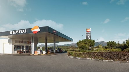 Repsol Gas Station in Portugal