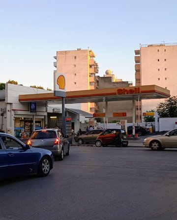 Shell Fuel Station in Thessaloniki