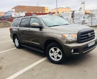 Front view of a rental Toyota Sequoia Ii in Tbilisi, Georgia ✓ Car #246. ✓ Automatic TM ✓ 0 reviews.