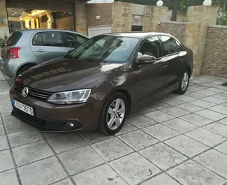 Front view of a rental Volkswagen Jetta in Thessaloniki, Greece ✓ Car #219. ✓ Manual TM ✓ 0 reviews.