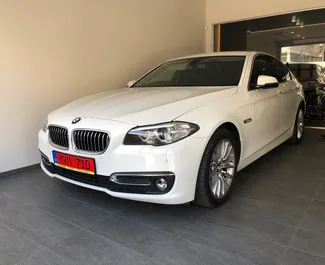 Front view of a rental BMW 520d in Limassol, Cyprus ✓ Car #362. ✓ Automatic TM ✓ 0 reviews.