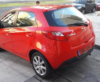 Front view of a rental Mazda 2 in Limassol, Cyprus ✓ Car #278. ✓ Automatic TM ✓ 0 reviews.
