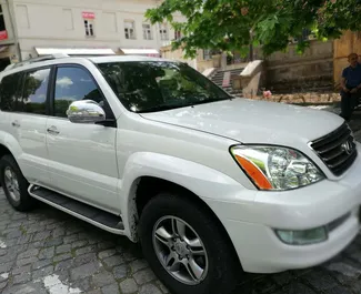Front view of a rental Lexus Gx470 in Tbilisi, Georgia ✓ Car #525. ✓ Automatic TM ✓ 4 reviews.