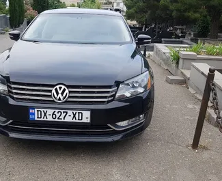 Front view of a rental Volkswagen Passat in Tbilisi, Georgia ✓ Car #264. ✓ Automatic TM ✓ 0 reviews.