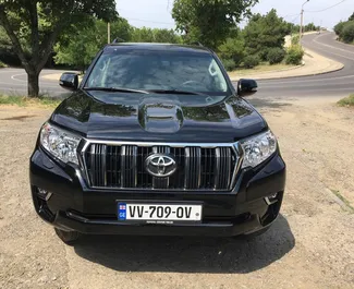 Front view of a rental Toyota Land Cruiser Prado in Tbilisi, Georgia ✓ Car #262. ✓ Automatic TM ✓ 1 reviews.