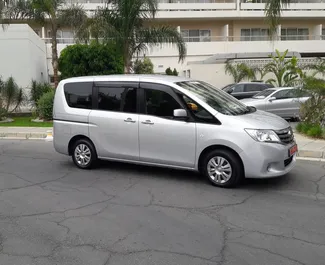Front view of a rental Nissan Serena in Limassol, Cyprus ✓ Car #309. ✓ Automatic TM ✓ 2 reviews.