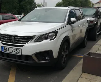 Front view of a rental Peugeot 5008 in Prague, Czechia ✓ Car #55. ✓ Automatic TM ✓ 0 reviews.