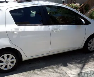 Front view of a rental Toyota Vitz in Limassol, Cyprus ✓ Car #274. ✓ Automatic TM ✓ 0 reviews.