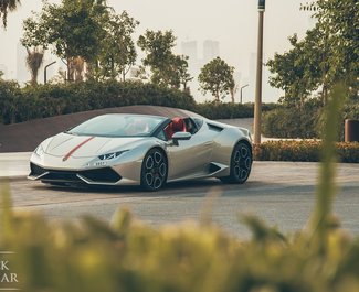 Rent a Lamborghini Huracan Spyder in Dubai UAE