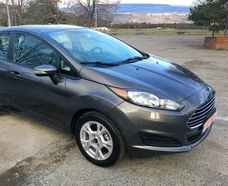 Front view of a rental Ford Fiesta in Tbilisi, Georgia ✓ Car #657. ✓ Automatic TM ✓ 0 reviews.