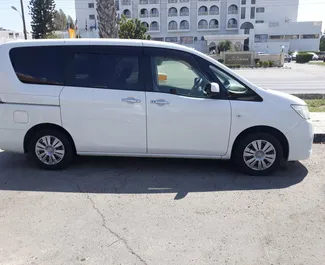 Front view of a rental Nissan Serena in Larnaca, Cyprus ✓ Car #789. ✓ Automatic TM ✓ 1 reviews.