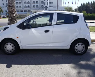 Front view of a rental Chevrolet Spark in Larnaca, Cyprus ✓ Car #767. ✓ Manual TM ✓ 0 reviews.
