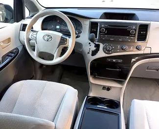 Toyota Sienna 2015 available for rent in Tbilisi, with unlimited mileage limit.