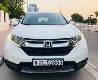 Front view of a rental Honda CR-V in Dubai, UAE ✓ Car #892. ✓ Automatic TM ✓ 0 reviews.