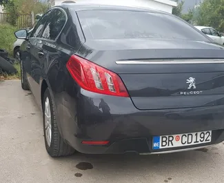 Peugeot 508 2014 car hire in Montenegro, featuring ✓ Diesel fuel and 115 horsepower ➤ Starting from 22 EUR per day.