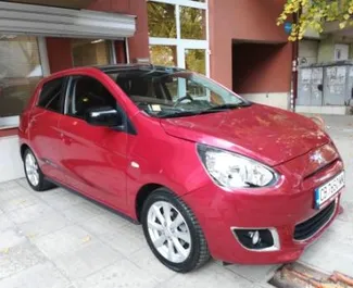Front view of a rental Mitsubishi Space Star in Sofia, Bulgaria ✓ Car #905. ✓ Automatic TM ✓ 0 reviews.