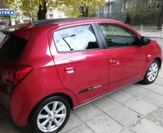 Mitsubishi Space Star 2016 car hire in Bulgaria, featuring ✓ Petrol fuel and 80 horsepower ➤ Starting from 22 EUR per day.