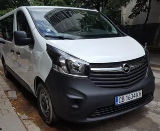 Front view of a rental Opel Vivaro in Sofia, Bulgaria ✓ Car #938. ✓ Manual TM ✓ 0 reviews.