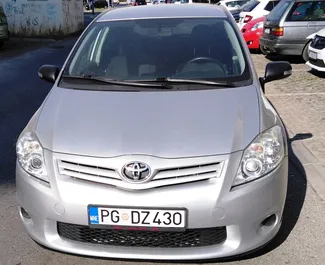 Toyota Auris 2013 car hire in Montenegro, featuring ✓ Petrol fuel and 100 horsepower ➤ Starting from 25 EUR per day.