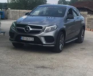 Front view of a rental Mercedes-Benz GLE Coupe in Bar, Montenegro ✓ Car #996. ✓ Automatic TM ✓ 0 reviews.