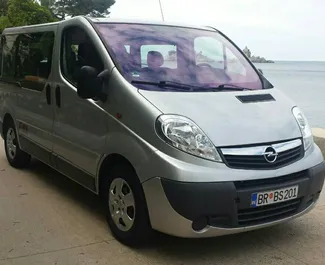 Front view of a rental Opel Vivaro in Bar, Montenegro ✓ Car #547. ✓ Automatic TM ✓ 19 reviews.