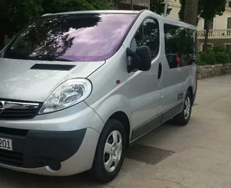 Opel Vivaro 2010 car hire in Montenegro, featuring ✓ Diesel fuel and 145 horsepower ➤ Starting from 37 EUR per day.