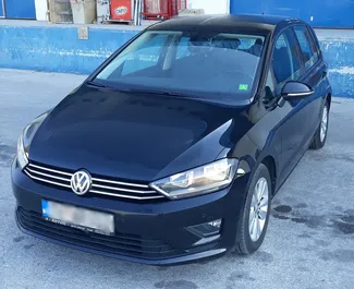 Front view of a rental Volkswagen Golf Sportsvan in Tivat, Montenegro ✓ Car #515. ✓ Automatic TM ✓ 0 reviews.