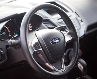 Petrol 1.6L engine of Ford Fiesta 2016 for rental in Budva.
