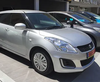 Front view of a rental Suzuki Swift in Limassol, Cyprus ✓ Car #358. ✓ Automatic TM ✓ 0 reviews.