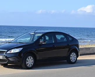 Front view of a rental Ford Focus in Crete, Greece ✓ Car #1127. ✓ Manual TM ✓ 1 reviews.