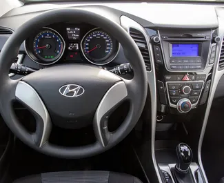 Hyundai i30 2016 available for rent in Budva, with unlimited mileage limit.