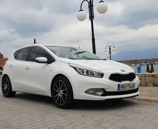Front view of a rental Kia Ceed in Crete, Greece ✓ Car #1089. ✓ Manual TM ✓ 0 reviews.