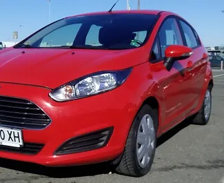Front view of a rental Ford Fiesta Ecoboost in Burgas, Bulgaria ✓ Car #1174. ✓ Automatic TM ✓ 0 reviews.