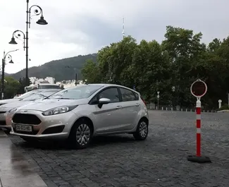 Front view of a rental Ford Fiesta in Tbilisi, Georgia ✓ Car #1226. ✓ Manual TM ✓ 5 reviews.