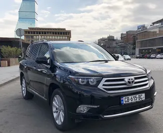 Front view of a rental Toyota Highlander in Tbilisi, Georgia ✓ Car #1221. ✓ Automatic TM ✓ 2 reviews.
