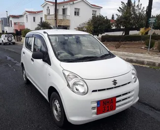 Front view of a rental Suzuki Alto in Paphos, Cyprus ✓ Car #1214. ✓ Automatic TM ✓ 2 reviews.