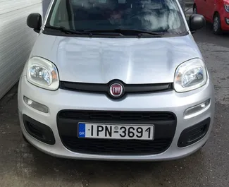 Front view of a rental Fiat Panda in Crete, Greece ✓ Car #1254. ✓ Manual TM ✓ 0 reviews.