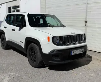 Front view of a rental Jeep Renegade in Crete, Greece ✓ Car #1263. ✓ Automatic TM ✓ 0 reviews.