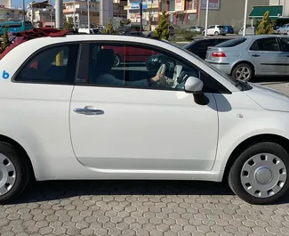 Fiat 500 Cabrio 2018 car hire in Greece, featuring ✓ Petrol fuel and 75 horsepower ➤ Starting from 50 EUR per day.