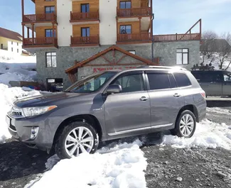 Front view of a rental Toyota Highlander in Tbilisi, Georgia ✓ Car #1248. ✓ Automatic TM ✓ 7 reviews.