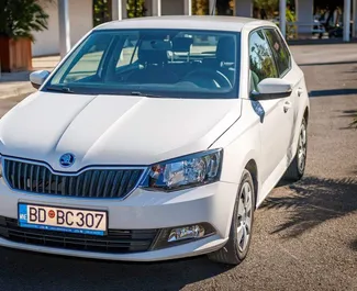 Skoda Fabia 2018 car hire in Montenegro, featuring ✓ Petrol fuel and 110 horsepower ➤ Starting from 25 EUR per day.