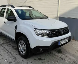 Front view of a rental Dacia Duster in Crete, Greece ✓ Car #1264. ✓ Manual TM ✓ 0 reviews.