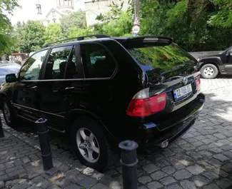 Front view of a rental BMW X5 in Tbilisi, Georgia ✓ Car #526. ✓ Automatic TM ✓ 2 reviews.
