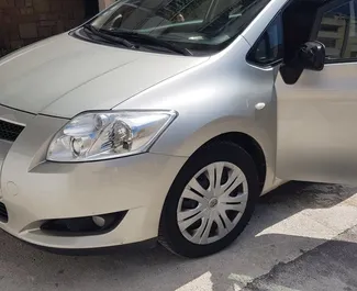 Front view of a rental Toyota Auris in Bar, Montenegro ✓ Car #1347. ✓ Automatic TM ✓ 20 reviews.