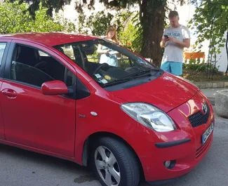 Toyota Yaris 2010 car hire in Montenegro, featuring ✓ Diesel fuel and 90 horsepower ➤ Starting from 16 EUR per day.