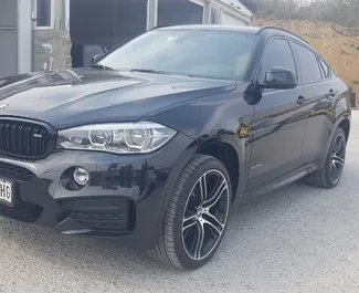Front view of a rental BMW X6 in Bar, Montenegro ✓ Car #997. ✓ Automatic TM ✓ 0 reviews.